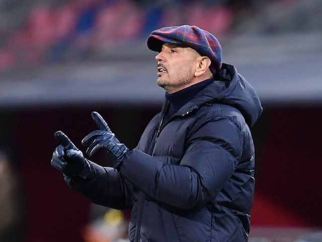 Sinisa Mihajlovic, allenatore del Bologna, il 17 gennaio 2022