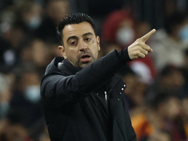 allenatore del Barcellona Xavi durante la partita del 10 marzo 2022